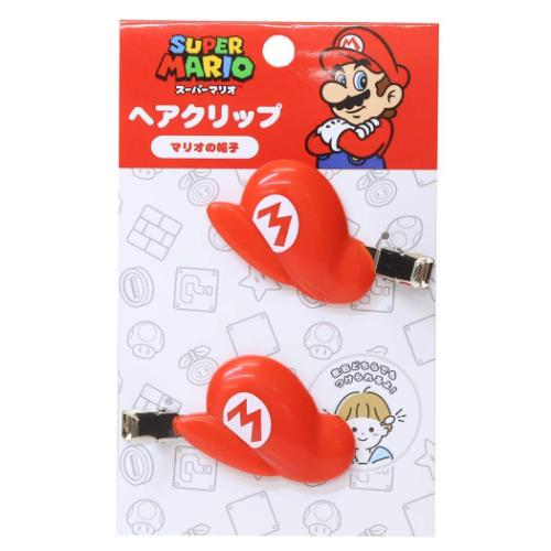スーパーマリオ ヘアクリップ 2個セット ヘアアクセ キャラクター 第二