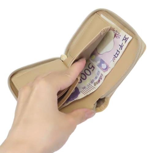 折りたたみ財布 二つ折り財布 なんでもいきもの だめきつね サンアート