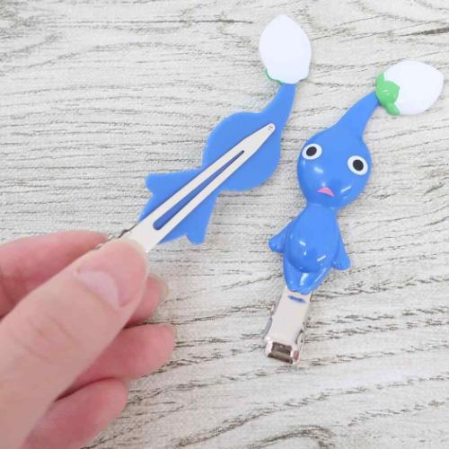 ヘアークリップ2個セット ヘアアクセ ピクミン 青ピクミン サンアート 前髪クリップ ゲームキャラクター