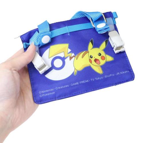 ポケットモンスター キャラクター クリップポケット ショルダー付きお出かけウォレット NVY ポケモン