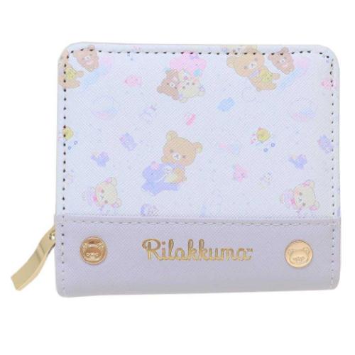 リラックマ グッズ 二つ折り財布 キャラクター ラウンド札入れ