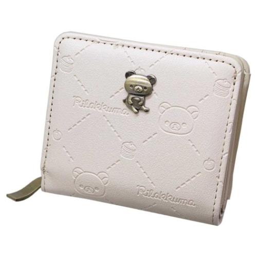 リラックマ キャラクター 二つ折り財布 ラウンド札入れ ラウンド