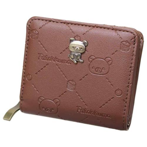 リラックマ キャラクター 二つ折り財布 ラウンド札入れ ラウンド