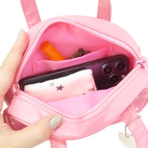 サンアート ショルダーバッグ マロンクリーム ミニボストンバッグ