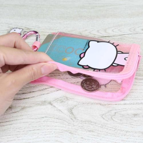 ハローキティ ラメクリアパスコインケース サンリオ 小銭入れ キャラクター