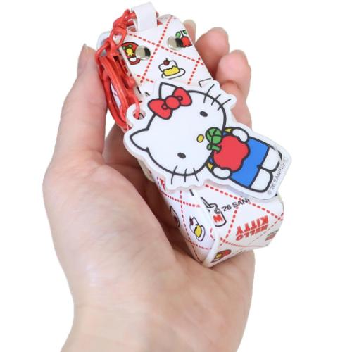 ハローキティ ミニポーチ リップケースチャーム 格子柄 サンリオ