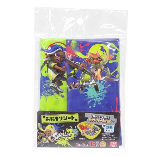 スプラトゥーン グッズ ランチグッズ キャラクター おにぎりシート15枚入り
