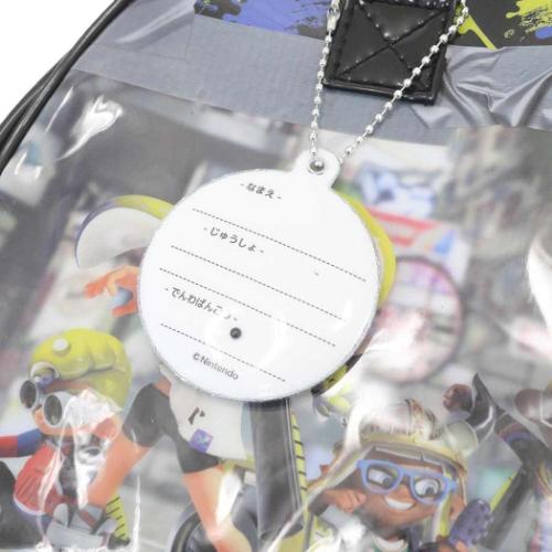 プールバッグ ビーチバッグ ボストンバッグ スプラトゥーン3 ブラック サンアート