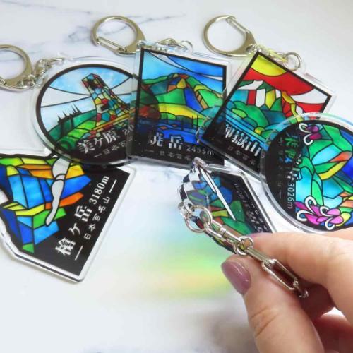 伊吹山のキーホルダーとおまけ付き 日本刀と富士山のキーホルダー - 楽譜クリップと雑貨のお店