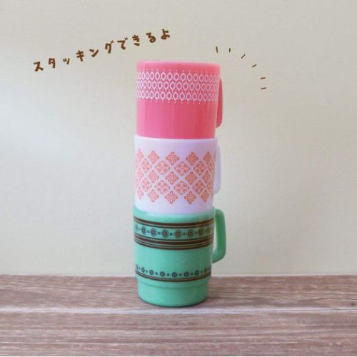 プラカップ 懐かしマグ タイムスリッぷ ホワイト エポックケミカル レトロ かわいい プラコップ プラスチック 食器