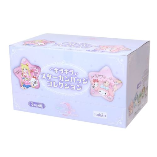 セーラームーン サンリオ 缶バッジ キラキラスターカンバッジコレクション コンプ 美少女戦士セーラームーン」シリーズ×サンリオキャラクターズ