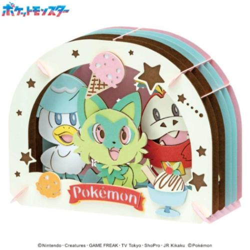 ポケットモンスター ペーパークラフトキット PAPER THEATER ペーパーシアター わくわくアイスクリーム PT-337 ポケモン エンスカイ おもちゃ インテリア