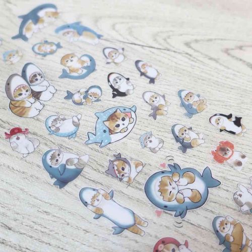 モフサンド グッズ シールシート mofusand キャラクター クリアシール