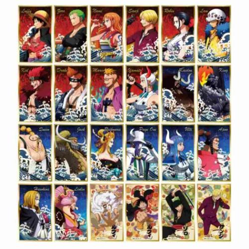 ワンピース 華絵札色紙コレクション 全24種 少年ジャンプ アートボード