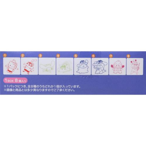 スタンプコレクション 全8種 ハンコ クレヨンしんちゃんxサンリオ
