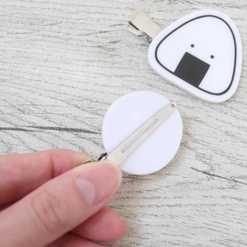 エンスカイ ヘアアクセ おにうめ アクリルヘアクリップ 1 前髪