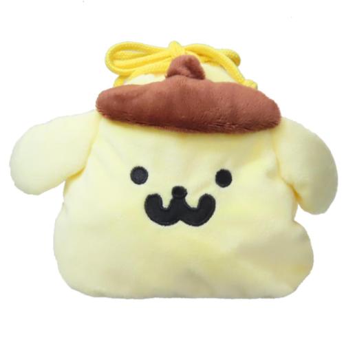 ポムポムプリンxお文具といっしょ もふもふフェイス巾着 サンリオ 巾着袋 キャラクター ポムポムプリン 爆買
