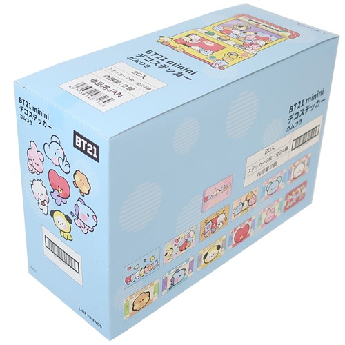 BT21 minini 商品 玩具付きお菓子 キャラクター デコステッカーガム