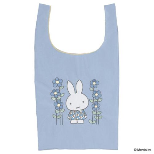 ミッフィー ショッピングバッグ エコバッグ MIFFY EMBROIDERY ブルー ディックブルーナ