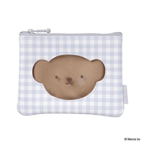 Yahoo! Yahoo!ショッピング(ヤフー ショッピング)ミッフィー 絵本キャラクター 平ポーチ ミニフラットポーチ BRUNA PLAID ブルー