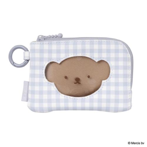 ミッフィー ディックブルーナ 絵本キャラクター 定期入れ コイン＆パスケース BRUNA PLAID ブルー