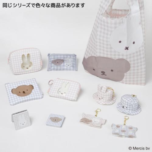 ミッフィー ディックブルーナ 絵本キャラクター 定期入れ コイン＆パスケース BRUNA PLAID ブルー