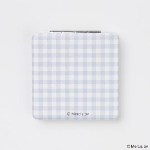 手鏡 コンパクトミラー BRUNA PLAID ブルー ミッフィー ディックブルーナ エフエービージャパン 折りたたみミラー