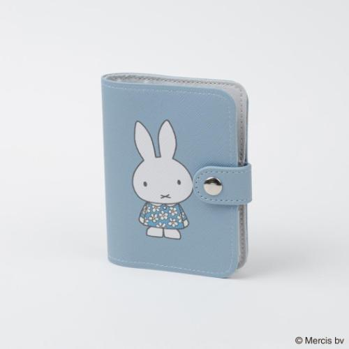 カードポーチ カードケース ミッフィー ディックブルーナ MIFFY BLUE FLOWER ブルー エフエービージャパン カード収納 絵本キャラクター