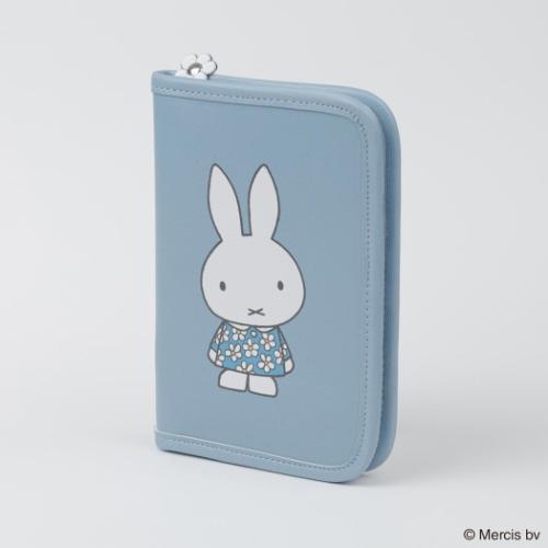 ミッフィー グッズ マルチポーチ ディックブルーナ 絵本キャラクター マルチケース MIFFY BLUE FLOWER ブルー