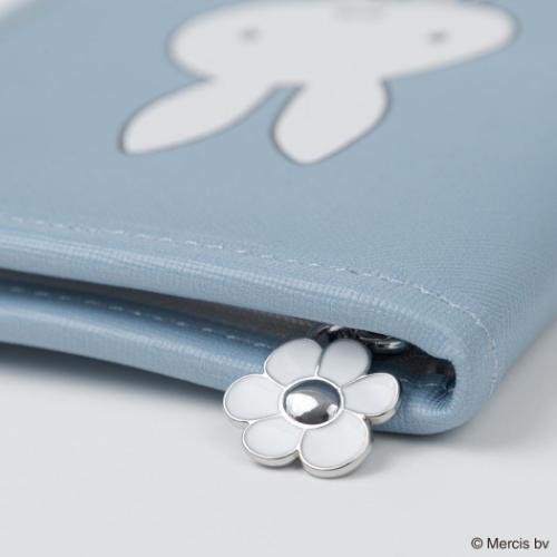 ミッフィー グッズ マルチポーチ ディックブルーナ 絵本キャラクター マルチケース MIFFY BLUE FLOWER ブルー
