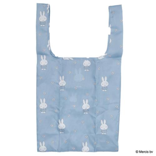 ミッフィー エコバッグ ショッピングバッグS MIFFY BLUE FLOWER ブルー ディックブルーナ エフエービージャパン