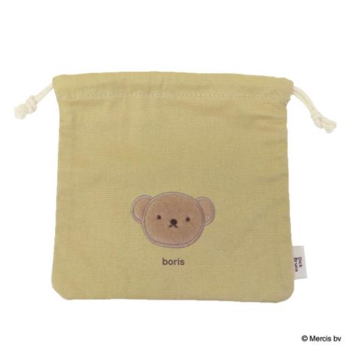 ミッフィー ディックブルーナ 絵本キャラクター 巾着袋 巾着ポーチ BRUNA FLUFFY APPLIQUE ボリス エフエービージャパン
