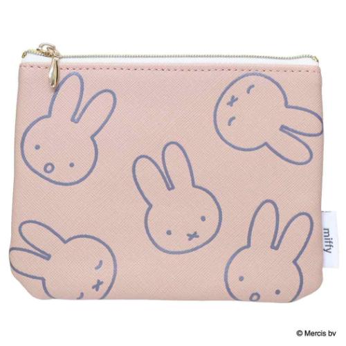 ミッフィー グッズ 平ポーチ ディックブルーナ 絵本キャラクター MIFFY LARGE MOTIF ミニフラットポーチ