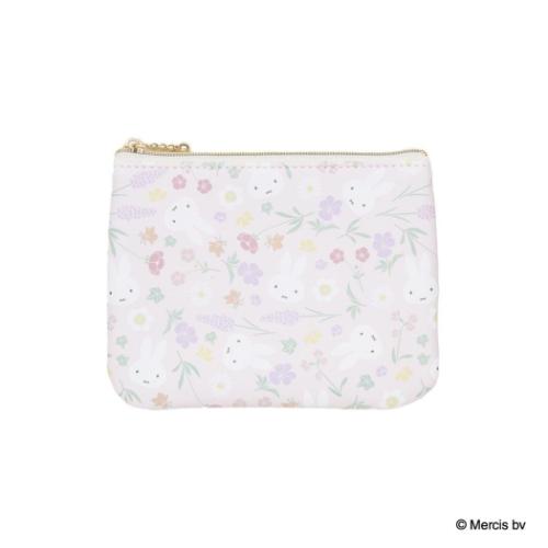 ミッフィー 絵本キャラクター ミニポーチ MIFFY Floral pattern ティッシュポーチ ピンク ディックブルーナ