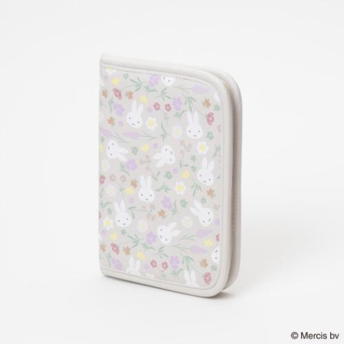 ミッフィー MIFFY Floral pattern マルチケース マルチポーチ ベージュ