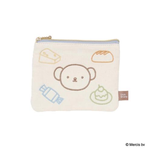 ミッフィー 絵本キャラクター 平ポーチ BRUNA Colorful Line ミニフラットポーチ ボリス ディックブルーナ
