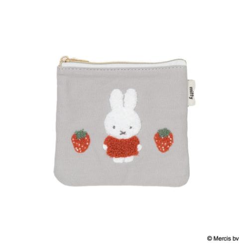 ミッフィー グッズ ミニポーチ 絵本キャラクター MIFFY RED＆PINK ティッシュポーチ イチゴ