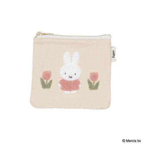 ミッフィー ディックブルーナ 絵本キャラクター ミニポーチ MIFFY RED＆PINK ティッシュポーチ チューリップ