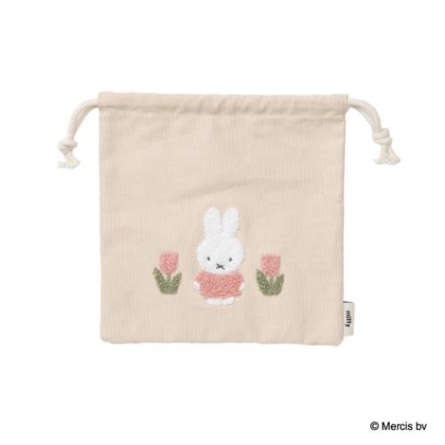 ミッフィー グッズ 巾着袋 絵本キャラクター MIFFY RED＆PINK