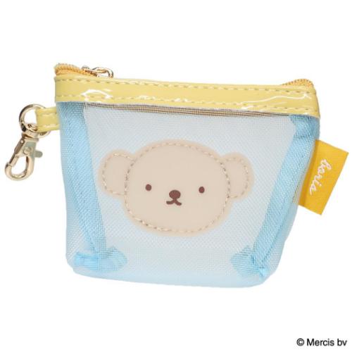 ミッフィー ミニポーチ マイクロ台形ポーチ BRUNA BICOLOR MESH ブルー ディックブルーナ エフエービージャパン 爆買