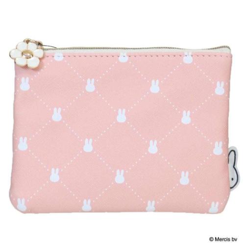 ミッフィー ミニポーチ ティッシュポーチ QUILTING PRINT ピンク ディックブルーナ エフエービージャパン