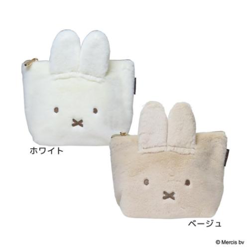 Yahoo! Yahoo!ショッピング(ヤフー ショッピング)ミッフィー ディックブルーナ 絵本キャラクター ミニポーチ 台形ポーチ BRUNA FACE FUR