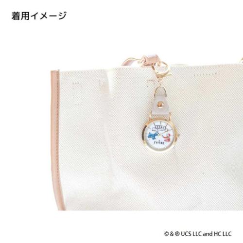 おさるのジョージ キーホルダー時計 レザーKCウォッチ GY フィールドワーク