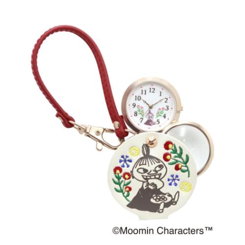 ムーミン NEW刺繍入りハングウォッチ 北欧 懐中時計 キャラクター WH