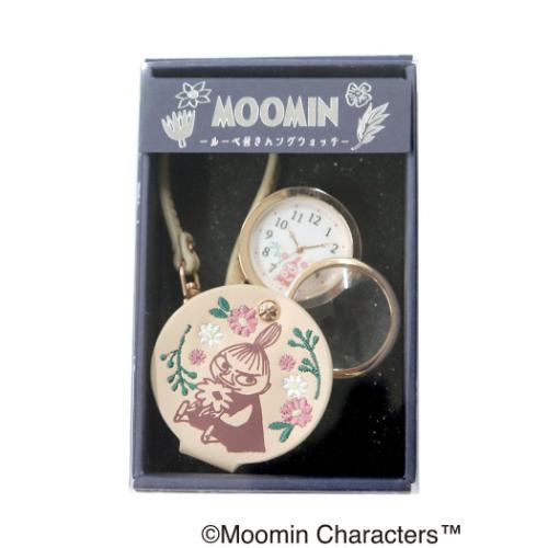 ムーミン NEW刺繍入りハングウォッチ 懐中時計 PI 北欧 キャラクター
