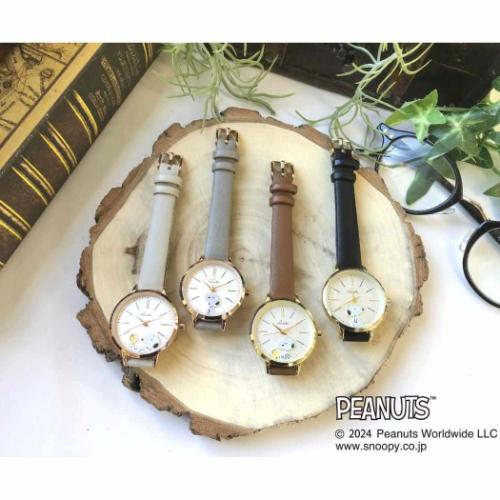 2レイヤーウォッチG 腕時計 スヌーピー ピーナッツ BK フィールドワーク プレゼント 女性 かわいい レディース キャラクター