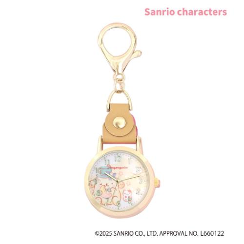 ポムポムプリン サンリオ キャラクター キーホルダー時計 おすましKC