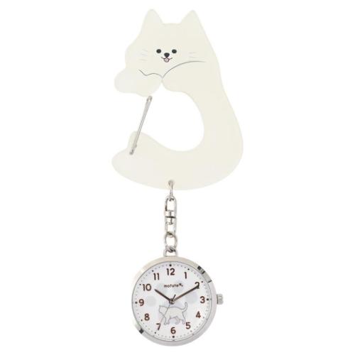 キーチェーンウォッチ ぽてにゃ キーホルダー時計 ねこ フィールドワーク WH グッズ