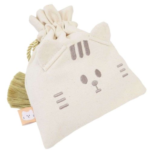 巾着袋 マイホームキャット タッセルロープ巾着 ねこ MY HOME CAT Fluffy House｜cinemacollection｜03