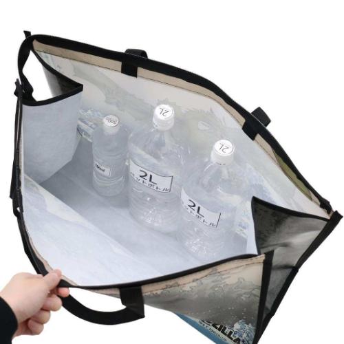 ゴジラ グッズ 買い物かばん キャラクター ショッピングバッグ 富嶽三十六景